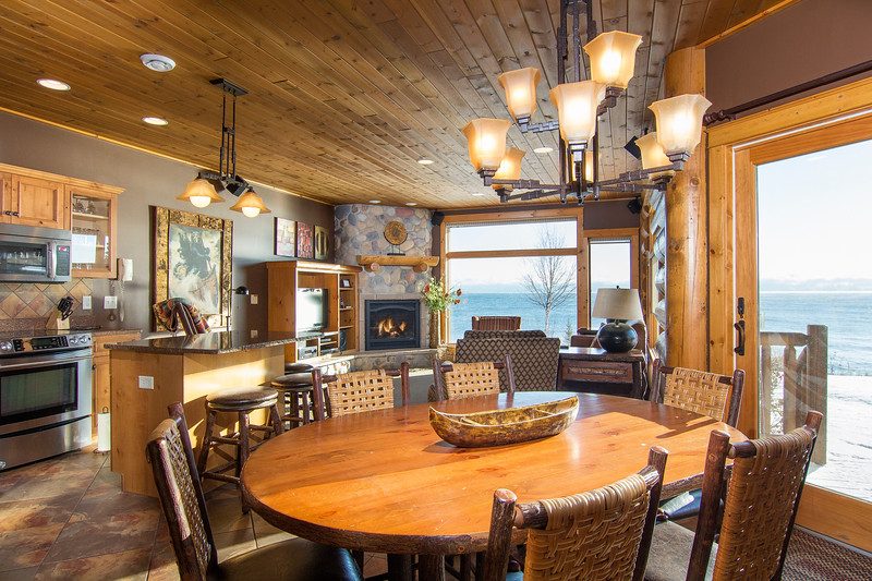 Cozy cabin living room